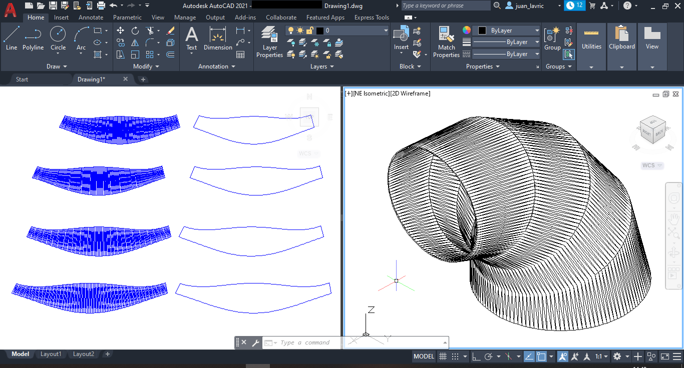 Get your sheet metal pattern 3D object, and 2D development and its contour